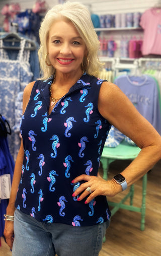 Sleeveless Zip Top - SEHN