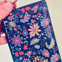 Simply Southern ID Coin Pouch - Navy Floral (SPCFLR)
