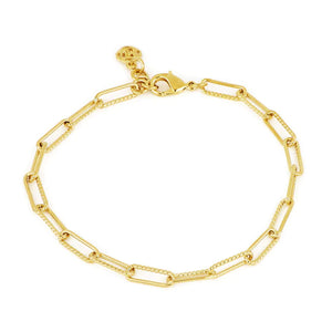 B5331-G002 - Diamante Bracelet Link - Gold