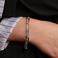 B5331-R002 - Diamante Bracelet Link - Rhodium
