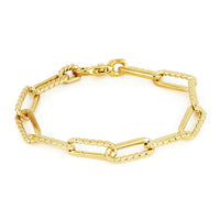 B5344-G002 - Diamante Large Link Bracelet - Gold