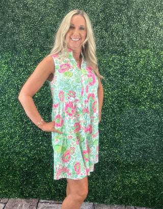 Laison Dress - Pink Citrus Bloom