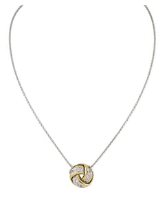 K5278-AF03 Infinity Knot Collection - Pavé Slider Necklace