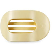 Flat Round Clip - Butter Yellow