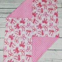 Baby girl blanket

Gingham bow baby blanket

Pink nursery blanket

Soft polyester baby blanket

Baby shower gift

Cozy infant blanket

29x43 baby blanket

Warm baby girl bedding

Printed nursery blanket

Machine washable baby blanket