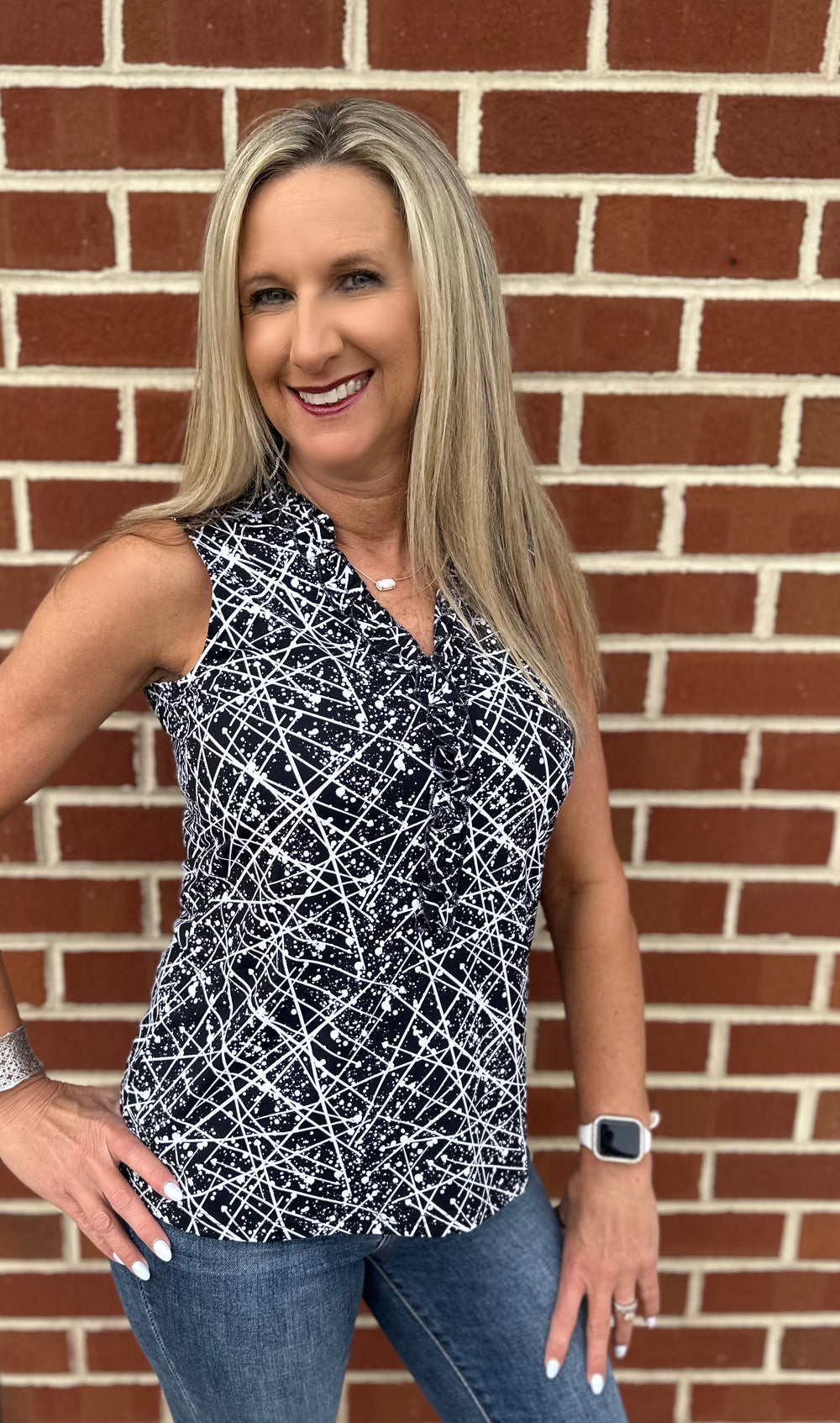 Beachtime - Sleeveless Ruffle Tank LBWH