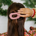 Flat Round Clip - Berry Cozy