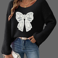 Add a charming twist to your cold-weather wardrobe with our Embroidered Bow One-Shoulder Sweater — where cozy comfort meets feminine flair. 🎀✨