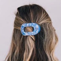 Flat Round Clip - Blue Lagoon
