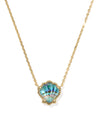 Brynne Shell Necklace Gold in Abalone Shell