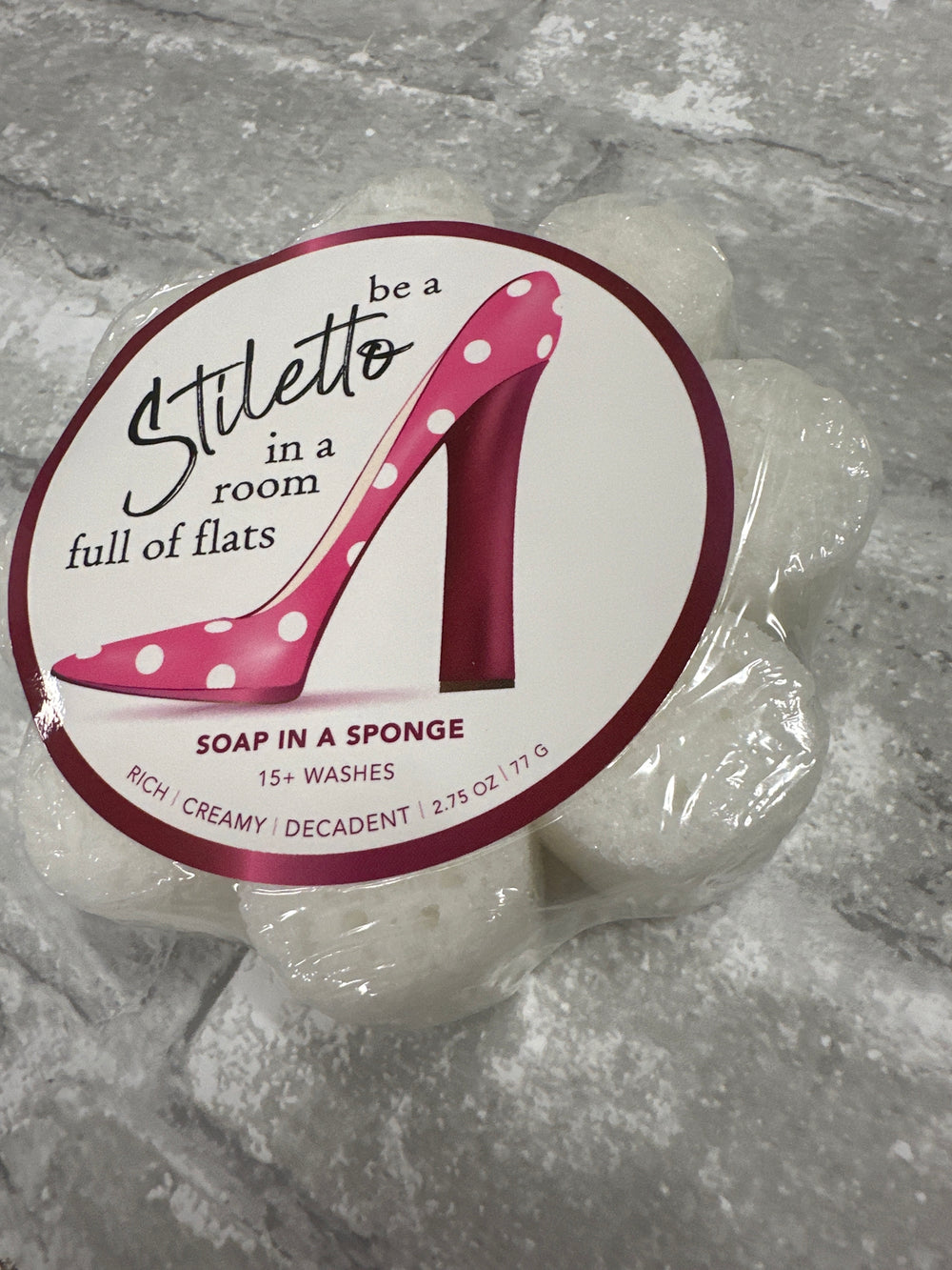 Stiletto - Soap in a Sponge