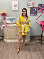 Floral Romper - Yellow
