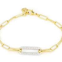 B5359-AF02 - Diamante - Large Pavé Link Bracelet