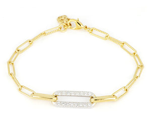 B5359-AF02 - Diamante - Large Pavé Link Bracelet