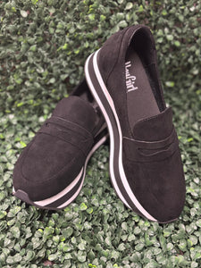 Sheesh - Black Faux Suede