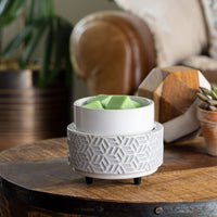 Stone Hexagon 2-In-1 Classic Fragrance Warmer
