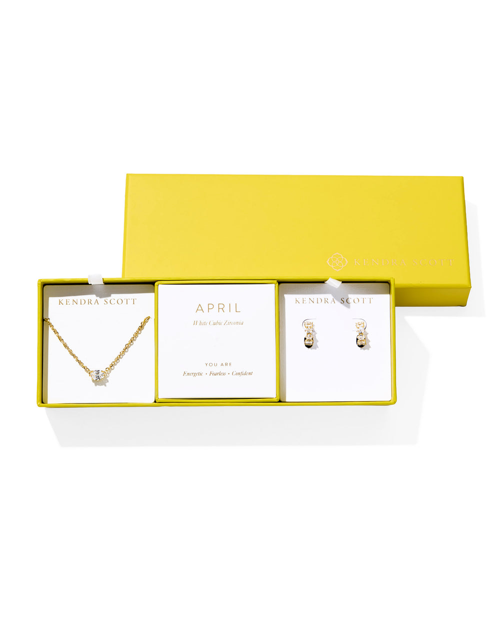Complete with birthstone-inspired colorways and sparkling details, the Cailin Birthstone Gift Set is perfectly personalized for any occasion. This shining duo pairs a timeless pendant necklace with elevated everyday huggie earrings, creating a gift-ready set that’s pre-wrapped and offered at an exclusive price—ideal for any thoughtful gift giver.
