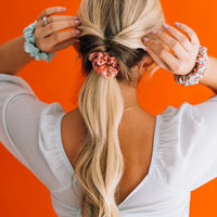 Silk Scrunchie - Calming Coral