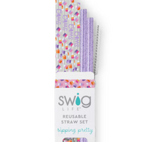 Candy Corn Reusable Straw Set