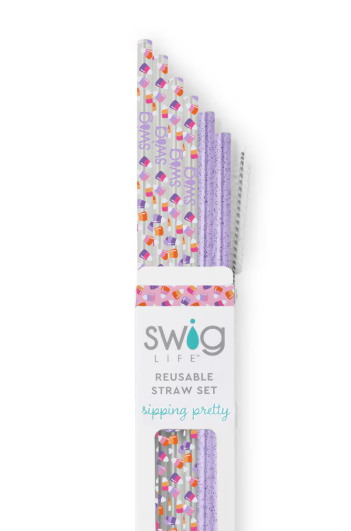 Candy Corn Reusable Straw Set