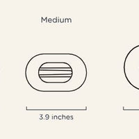 Coconut White - Flat Round Clip