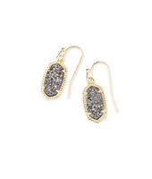 Lee Drop Earrings in Gold Platinum Drusy
