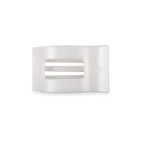 Rectangle Flat Clip - Coconut White