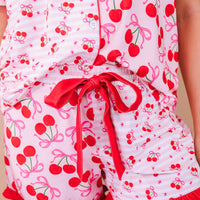 Cherry Bomb Ruffle PJ Set