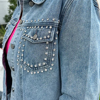 Stevie Rhinestone Denim Jacket