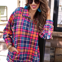 Patterned in Plaid Everyday Pullover