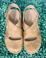 Step Up Your Style with Corky's Case Closed Wedges

Elevate your everyday look with the Corky's Case Closed Shoes. These chic wedges feature a convenient Velcro strap for an adjustable fit and all-day comfort. Crafted in a sophisticated camel faux suede, the crossover strap detail adds a stylish, modern twist that stands out.

✨ Perfect for any occasion—casual to dressy!
👣 Heel Height: 2.5"
👣 Platform Height: 0.75"

