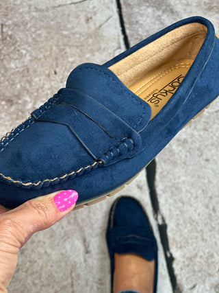 Moccasin Loafer in blue