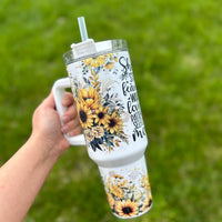 She Is Mom Sunflower - 40oz Tumbler