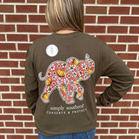 Track Elephant Pumpkin Tee