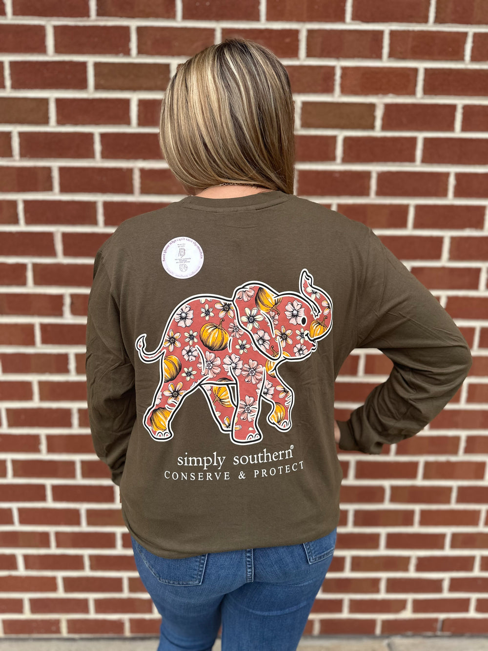 Track Elephant Pumpkin Tee