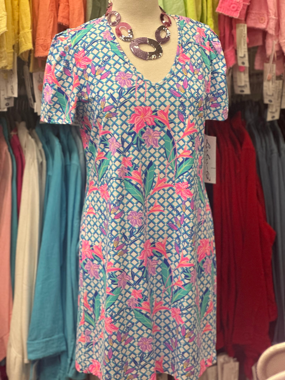 SPX4552 Puff Sleeve Dress - TRFL