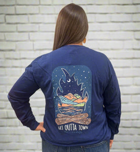 Campfire Get Outta Town Long Sleeve Tee