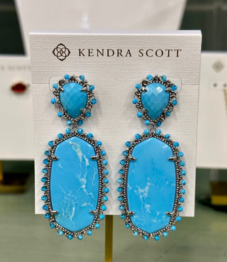 Parsons Silver Earring in Turquoise