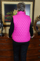 Puff Vest - Hot Pink
