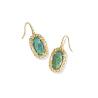 The Dani Gold Deep Aqua Illusion Figaro Frame Drop Earrings are an edgy update to one of our most iconic silhouettes, making it a must-have style for anyone looking to stand out from the rest. Featuring shimmering stones at their center, they’re sure to help you shine, anytime.