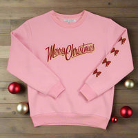 Youth Simply Southern 
crew neck sweatshirt 
bows christmas