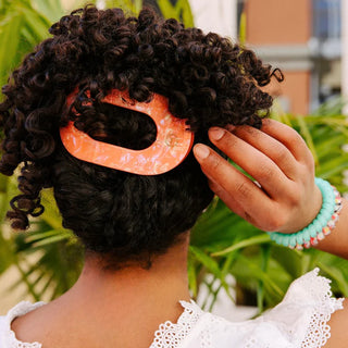 Flat Round Clip - Dreamsicle