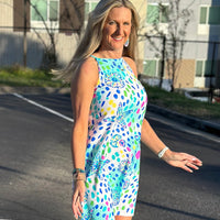 Olivia Halter Dress - Seabreeze