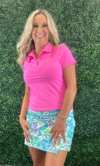 Pink Short Sleeve Polo