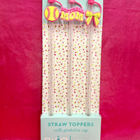 Pitch Hit Run - Straw Topper Set