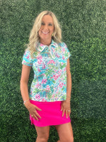 Side Slit Skort - Hot Pink
