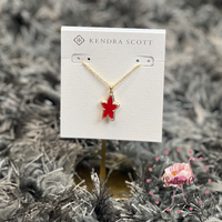 9608859826 Ada Star Short Pendant Necklace Gold in Red Illusion
