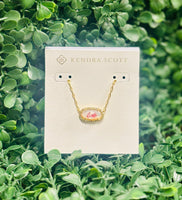 Elisa Pave Frame Gold Necklace in Ivory Mother of Pearl Love Script
Kendra Scott Necklace 
trendy 
gold jewelry 
valentines jewelry 
accessories
