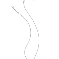Add a touch of timeless elegance with the Elisa Rhodium Pendant Necklace in Carnation Kyocera Opal. A delicate, dainty piece perfect for any outfit or occasion.