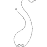 Kendra Scott 
Emery Heart Silver Short Pendant Necklace